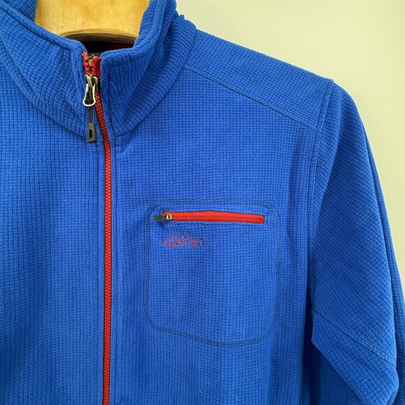 Orvis Trout Bum Fleece Blue Red Full Zipper Size XXL Outdoor Hiking Athletic - Picture 2 of 14